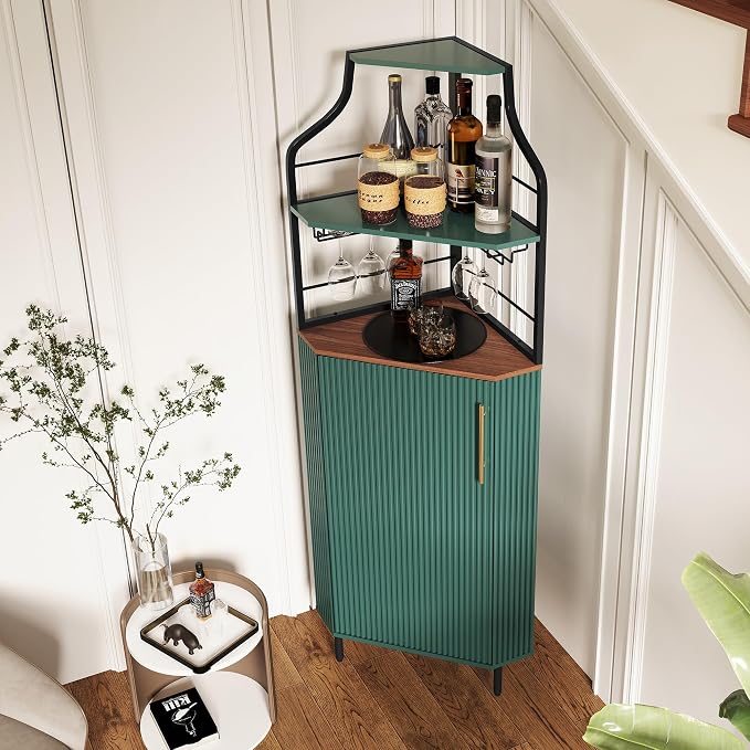 ARTPOWER Corner Bar Cabinet - Image 4