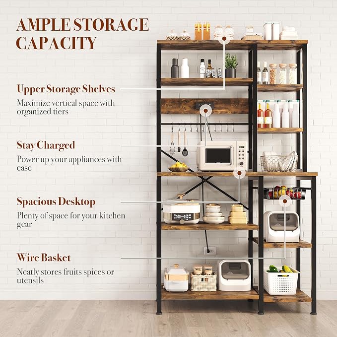 GRUSIGN Kitchen Bakers Rack - Image 4