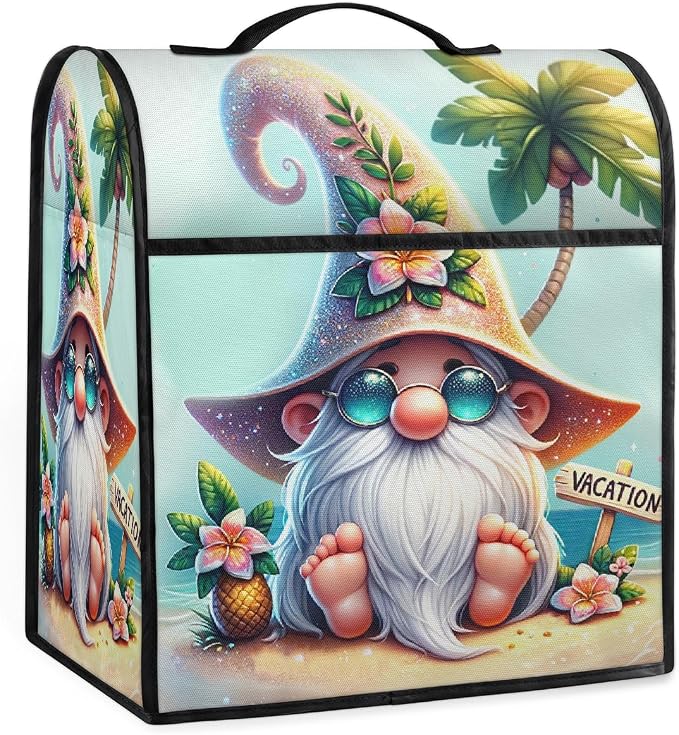 Gnome Kitchen Aid Mixer Cover Compatible Stand Mixer Dust Cover | Beach Summer by YoYoYuchong