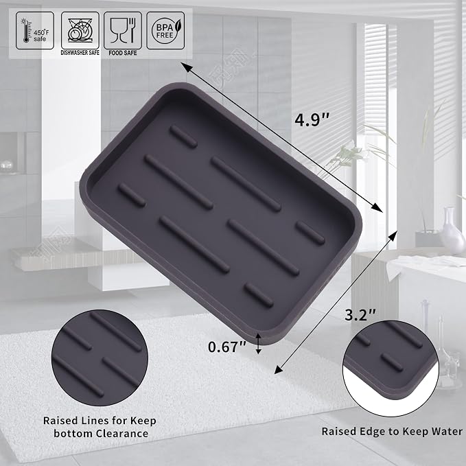 MicoYang Silicone Kitchen Sink Organizer Tray - Image 2