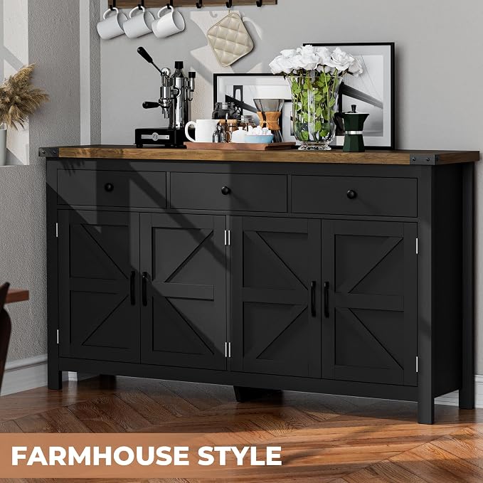 VVFLU 63" Sideboard Buffet Cabinet - Image 3