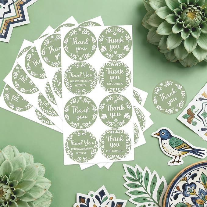Serencatcher Cielito Lindo Thank You Stickers - Image 3