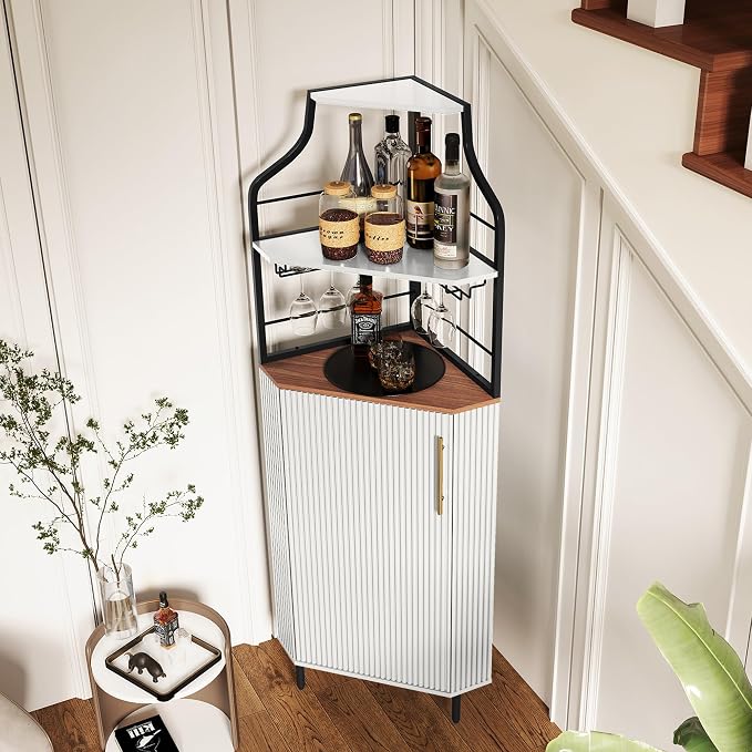 ARTPOWER Corner Bar Cabinet - Image 3