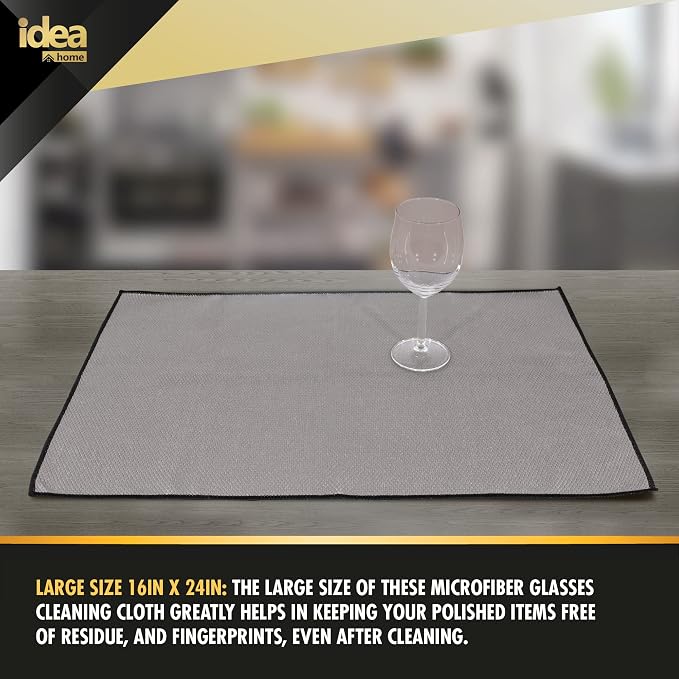 Idea Home Premium Fish Scale Microfiber Cloth – Ultra-Clear, Lint-Free & - Image 4