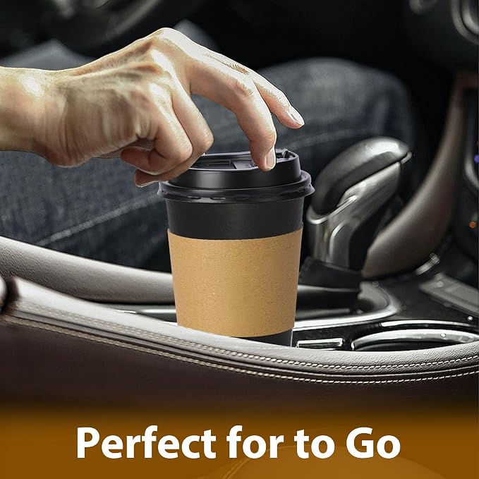 Clawsoff 500 Pack 12 oz Disposable Paper Coffee Cups - Image 6