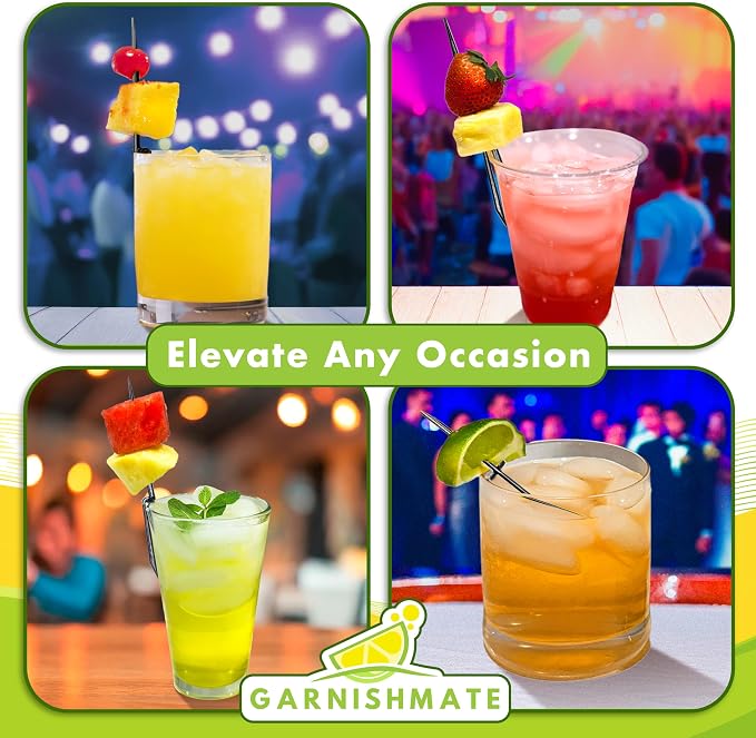 Garnishmate PACK OF 60 Clip On Garnish Holder Pick Cocktail Accessory - Image 6