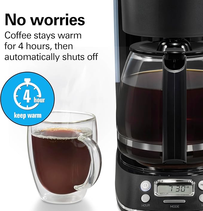 Hamilton Beach 12 Cup Programmable Hot & Iced Coffee Maker, Glass Carafe - Image 6