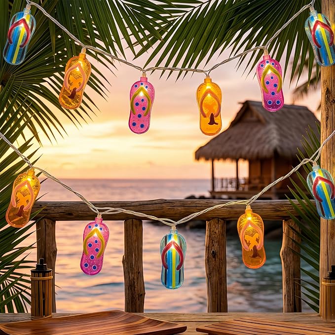 8.5Ft Slipper String Lights Tropical Beach Themed String Lights - Image 2