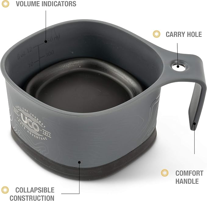 UCO Plastic Collapsible Cup for Camping, Backpacking, and Hiking, 12 Ounces - Image 4