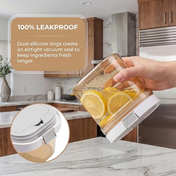 Coffee Canister with Scoop, 2 Pack 27oz Airtight Coffee Storage Container - Image 3