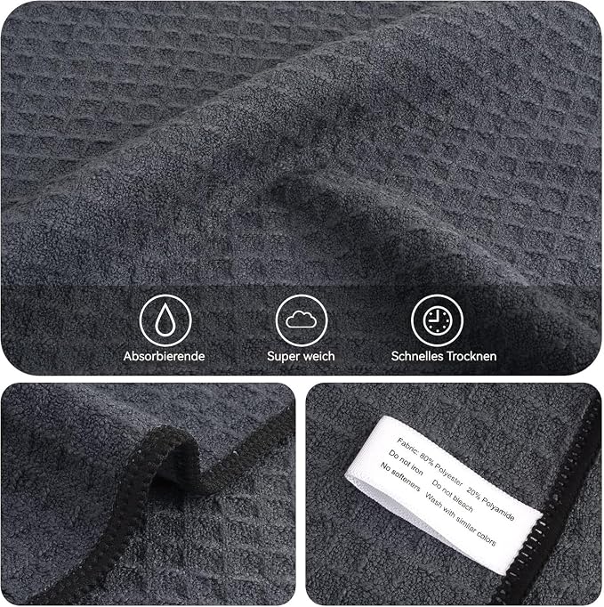KinHwa Dish Cloths for Washing Dishes Kitchen Towels Microfiber Dish Towels for - Image 4