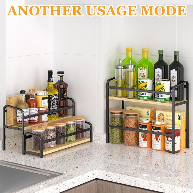 DTUQYX Coffee Syrup Organizer, 3-Tier 12 Bottles Capacity Coffee Syrup Rack - Image 6