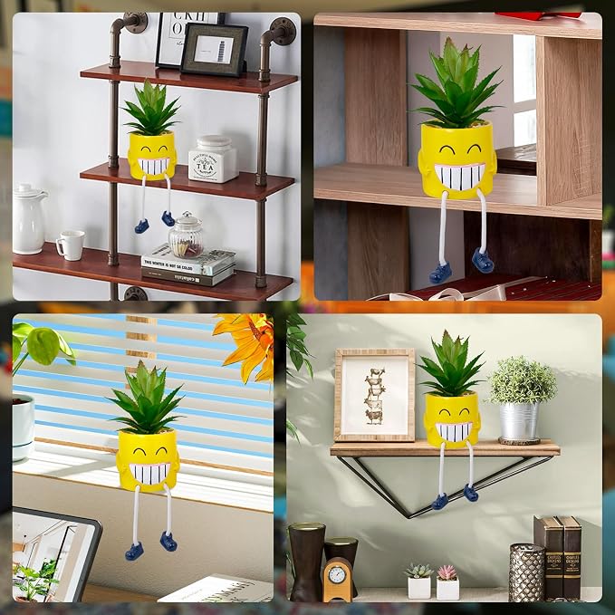 Fake Plants Small Potted Succulents - Image 7