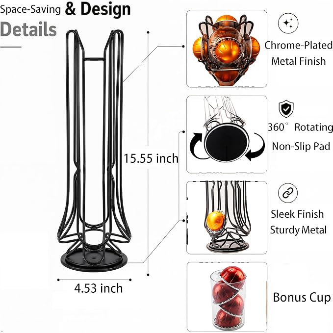 360° Rotating Coffee Pod Holder Compatible - Image 3