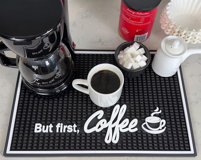 But First Coffee Silicone Bar Mat by CALUVAR