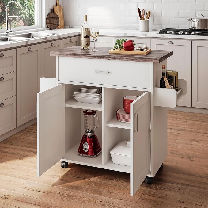 Deluxe Mobile Kitchen Island Cart - Image 2