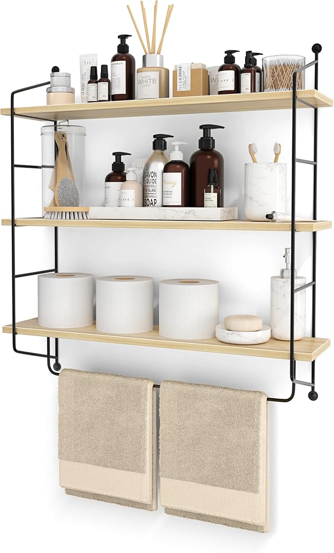 Sorbus 3-Tier Floating Bathroom Shelves by Sorbus