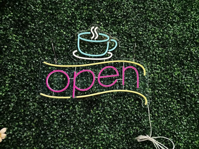 Coffee bar signs Coffee sign wall art Decor accessories Led light Cafe Sign - Image 2