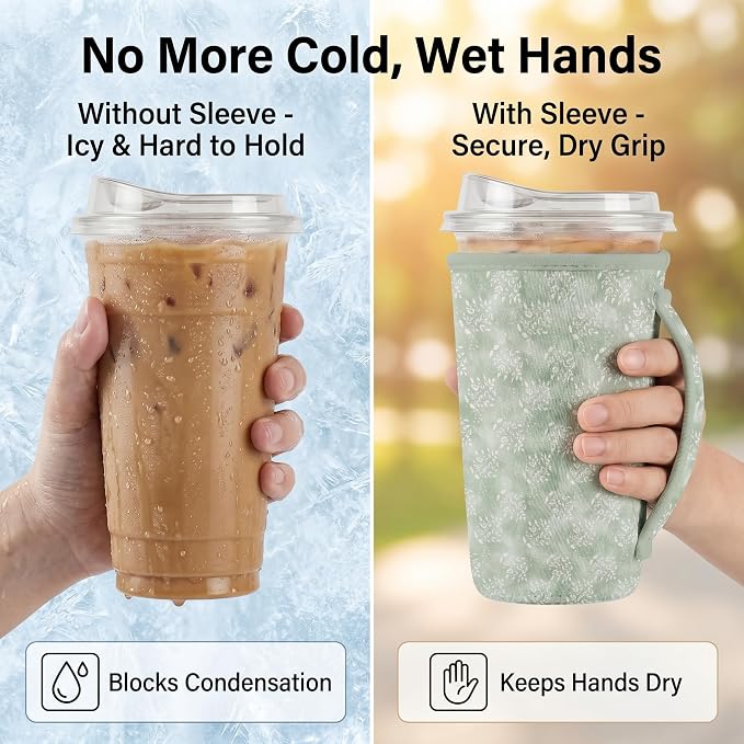 Artsocket 3 Pack Reusable Iced Coffee Sleeve - Image 3