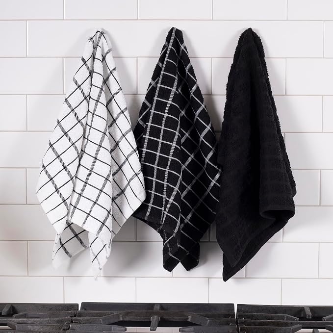 Ritz Premium 100% Cotton Terry Check Kitchen Dish Towels - Image 5