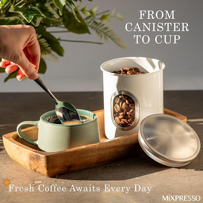 Mixpresso 3-Piece White Canisters Sets - Image 4