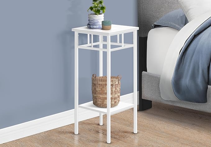 28 Inch Tall White End Table - Image 3