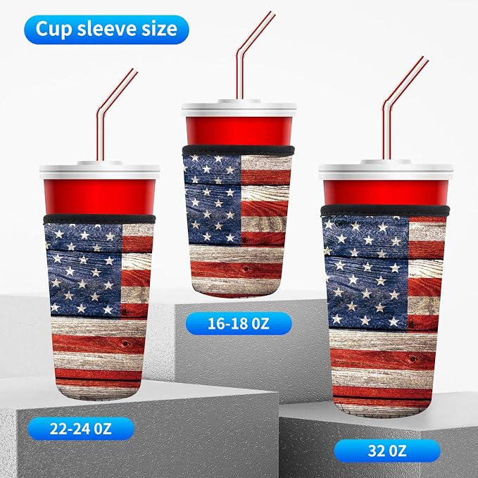 3 Pack Reusable Neoprene Insulator Sleeve - Image 4