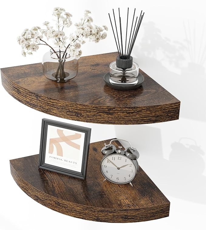 Fun Memories Floating Corner Shelves Set of 2 by FunMemories