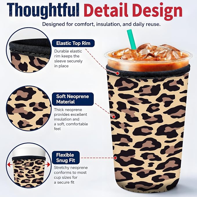 Reusable Neoprene Coffee Sleeve - Image 4