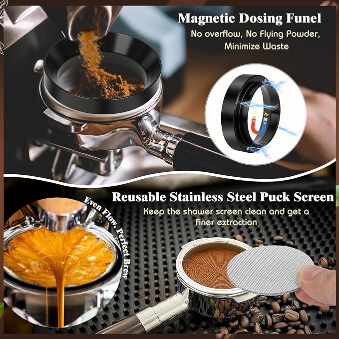 10PCS 51mm Espresso Accessories Kit | 9-in-1 Espresso Tamping Station, - Image 3