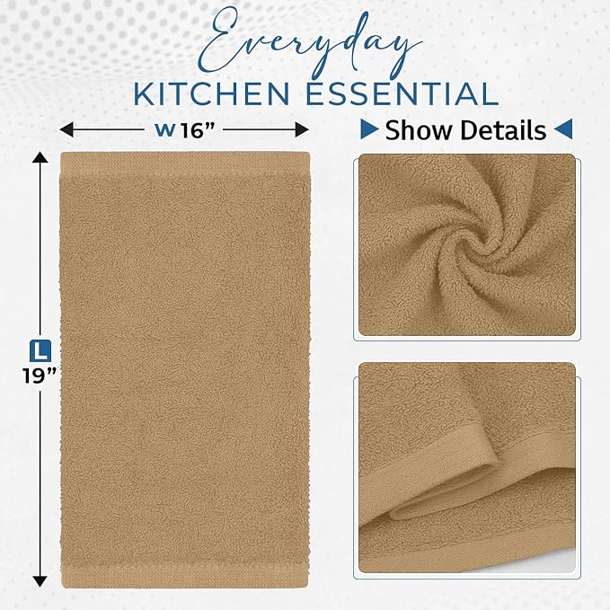 DAN RIVER Kitchen Bar Mops, 16 by 19 Inches, 100% Cotton Super Absorbent - Image 8