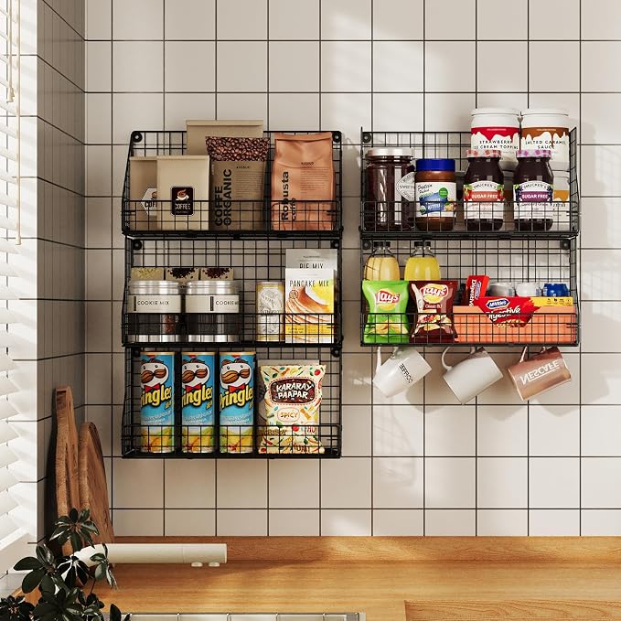 X-cosrack 3-Tier Stackable Detachable Snack Organizer, Countertop Display/Wall - Image 7
