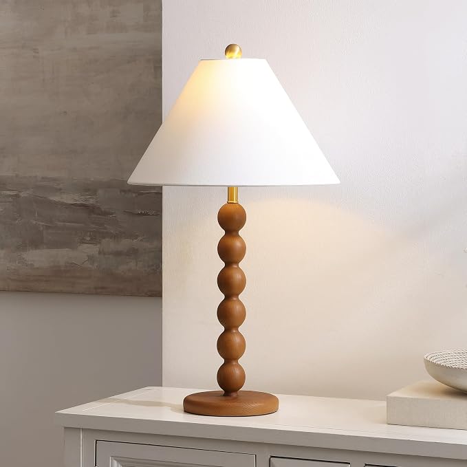 SAFAVIEH Lighting Collection Sanne Natural Brown Resin Stacked Ball 27-inch - Image 2