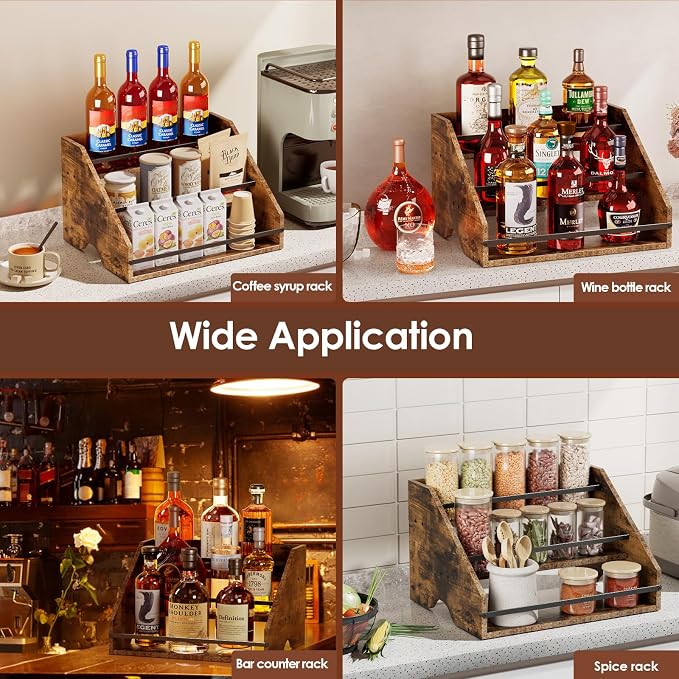 Nuovoware Coffee Syrup Rack, 3-Tier Syrup Bottle Organizer - Image 6