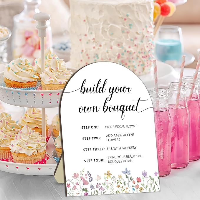 Bouquet Bar Wooden Sign, Floral Station Board - Image 3