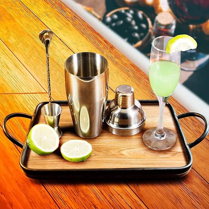 WPHUAW 24oz Cocktail Shaker Bar Set-Professional Margarita Mixer Drink Shaker - Image 5