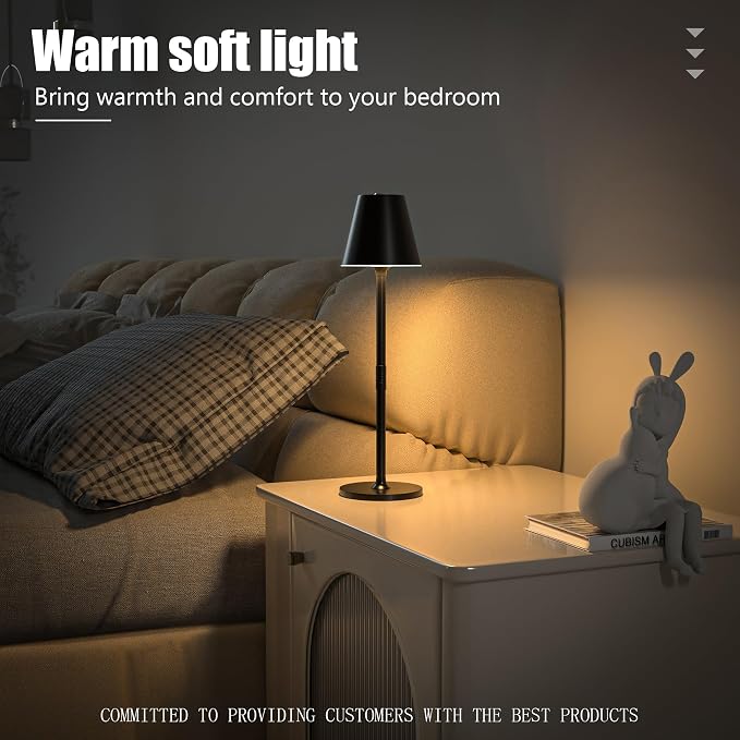 Timjorman 2-Pack Cordless Table Lamps - 5000mAh Rechargeable Battery Operated - Image 6