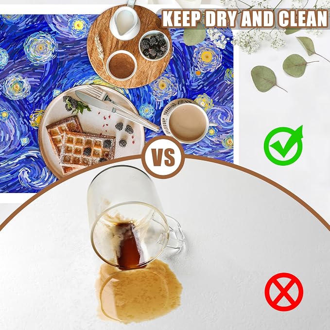 Starry Night Coffee Mat Absorbent Dish Drying Mat - Image 6