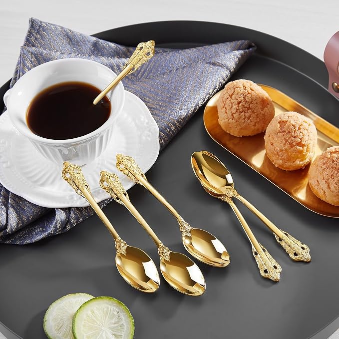 KEAWELL Luxurious 5.1-Inch Espresso Spoons Set - Image 6