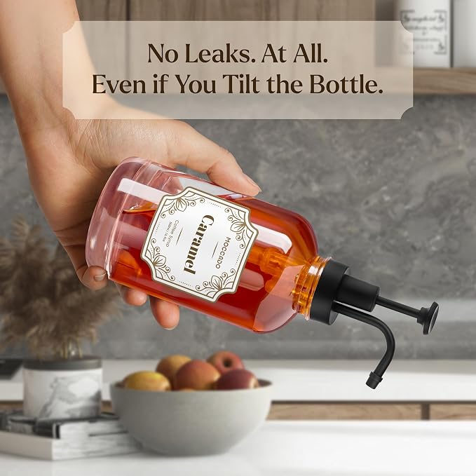 Glass Coffee Syrup Dispenser for Coffee Bar - Image 3