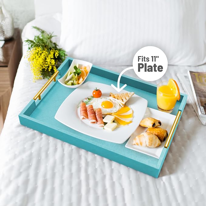17" x 12" Wood Serving Tray - Image 3
