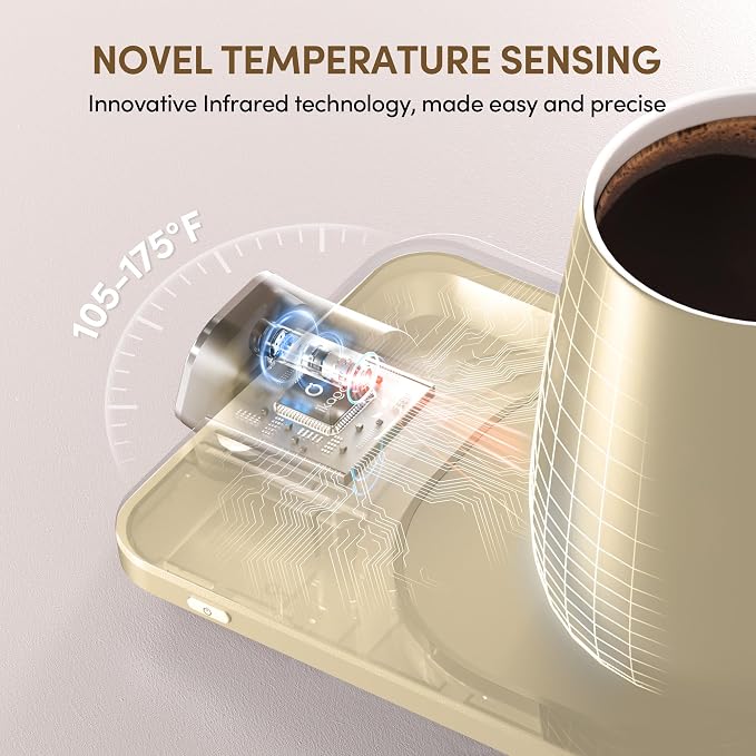 Coffee Mug Warmer & iKago Mug Set, Temperature Control Smart Heated Mug - Image 6
