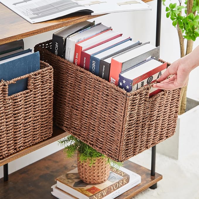 Vagusicc Wicker Storage Basket, Small Storage Baskets - Image 4