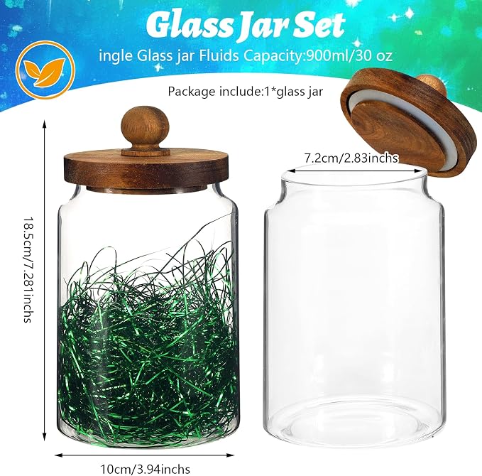Glass Spice Jar Coffee Sugar Container Airtight Glass Jar Food Storage - Image 3