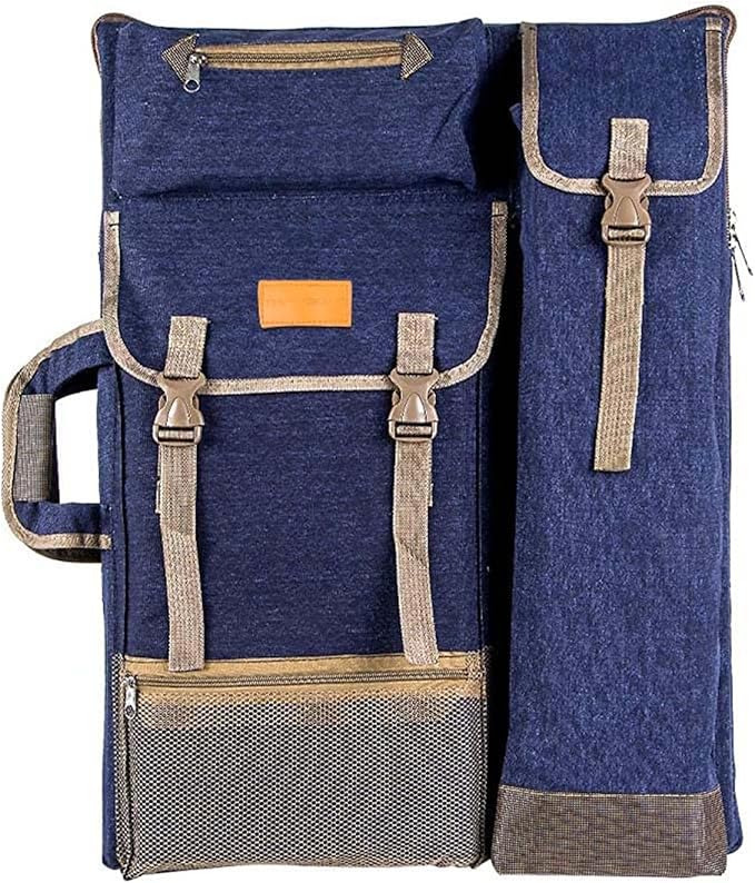 TRANSON Art Portfolio Case Artist Backpack Canvas Bag Large 26” x 19.5” by Transon