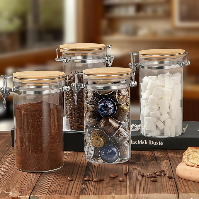VZZNN 2 Pack 40.5oz Coffee Bean Storage Container - Image 7