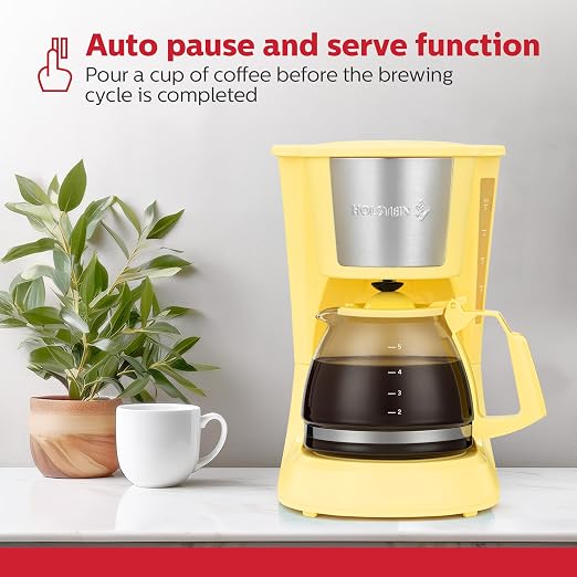Holstein Housewares 5 Cup Drip Coffee Maker – Compact and User-Friendly - Image 4