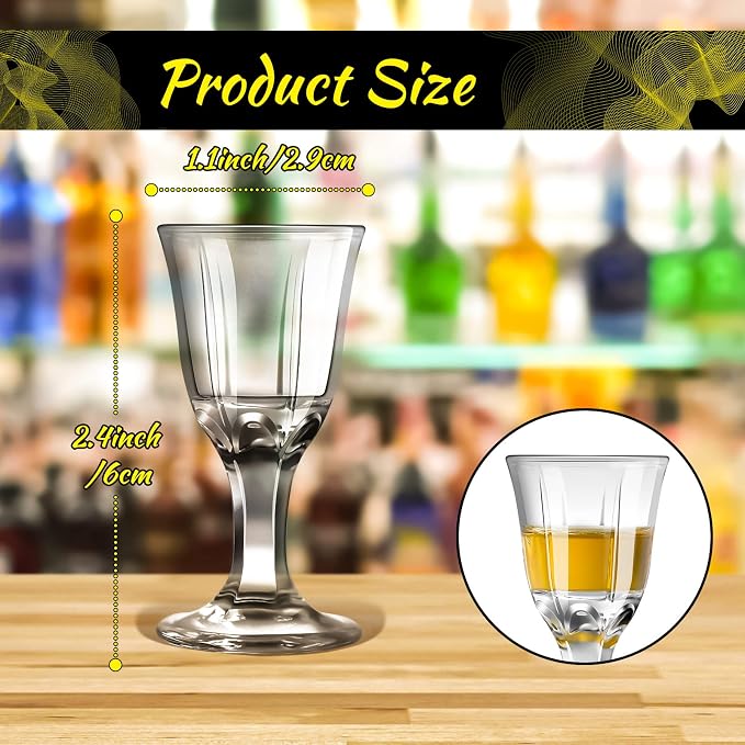 CHENGU 12 Pcs Mini Shot Glasses - Image 3