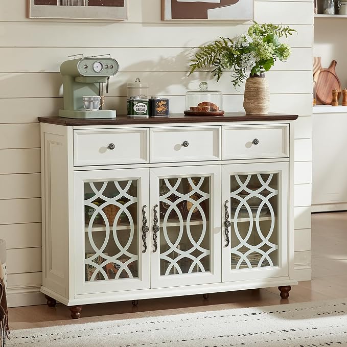 Joaxswe Farmhouse Sideboard Buffet Cabinet - Image 8