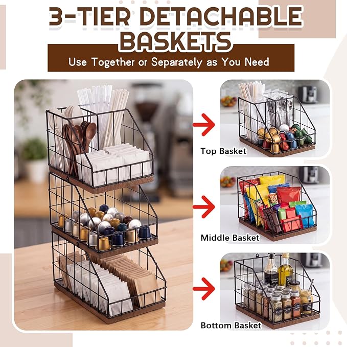 Coffee Bar Organizer 3 Tier - Image 6